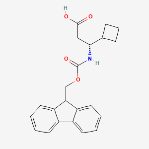 (R)-3-((((9H-Fluoren-9-yl)methoxy)carbonyl)amino)-3-cyclobutylpropanoic acid