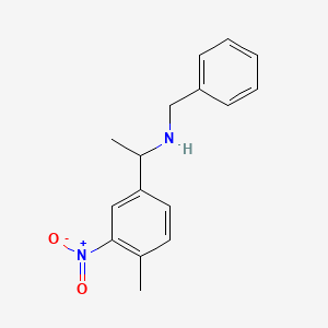 N-benzyl-1-(4-methyl-3-nitrophenyl)ethanamine