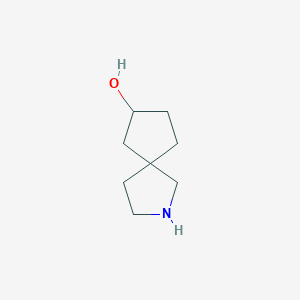 molecular formula C8H15NO B15227512 2-Azaspiro[4.4]nonan-7-ol 