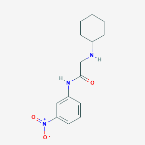 molecular formula C14H19N3O3 B15227513 2-(cyclohexylamino)-N-(3-nitrophenyl)acetamide CAS No. 331869-96-6