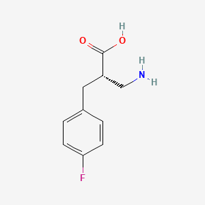 molecular formula C10H12FNO2 B15227531 (S)-3-Amino-2-(4-fluorobenzyl)propanoic acid 