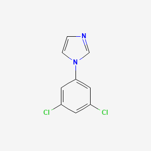 molecular formula C9H6Cl2N2 B15227545 1-(3,5-Dichlorophenyl)-1H-imidazole 