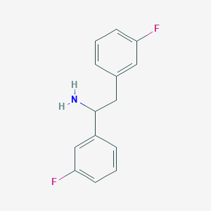 molecular formula C14H13F2N B1522755 1,2-双(3-氟苯基)乙胺 CAS No. 1183075-90-2