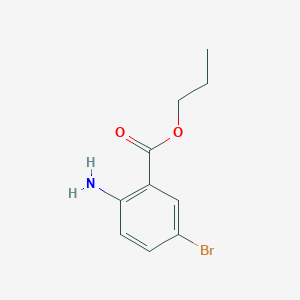 molecular formula C10H12BrNO2 B1522756 Propyl 2-amino-5-bromobenzoate CAS No. 1178634-57-5