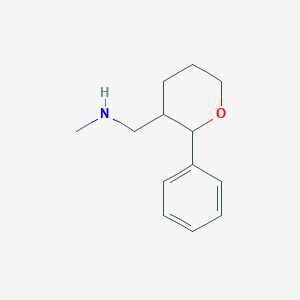 molecular formula C13H19NO B1522758 Methyl[(2-phenyloxan-3-yl)methyl]amine CAS No. 1221724-01-1