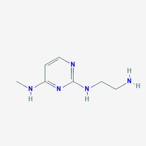 molecular formula C7H13N5 B15227609 N2-(2-aminoethyl)-N4-methylpyrimidine-2,4-diamine 