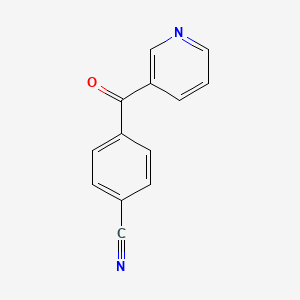 molecular formula C13H8N2O B15227619 4-Nicotinoylbenzonitrile 