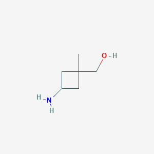 molecular formula C6H13NO B15227622 (3-Amino-1-methylcyclobutyl)methanol 