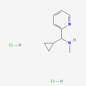 molecular formula C10H16Cl2N2 B1522763 [环丙基(2-吡啶基)甲基]甲胺二盐酸盐 CAS No. 1269044-11-2