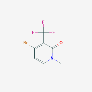 molecular formula C7H5BrF3NO B15227650 4-Bromo-1-methyl-3-(trifluoromethyl)pyridin-2-one 