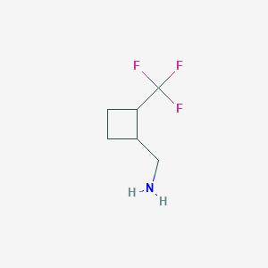 molecular formula C6H10F3N B15227658 (2-(Trifluoromethyl)cyclobutyl)methanamine 