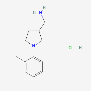 {[1-(2-Methylphenyl)-3-pyrrolidinyl]methyl}amine hydrochloride