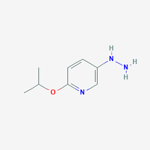 molecular formula C8H13N3O B15227685 5-Hydrazinyl-2-isopropoxypyridine 