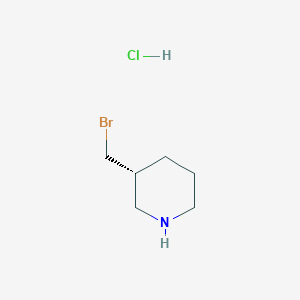 molecular formula C6H13BrClN B15227691 (R)-3-(Bromomethyl)piperidine hydrochloride 