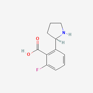 (R)-2-Fluoro-6-(pyrrolidin-2-yl)benzoic acid