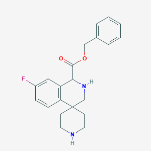 molecular formula C21H23FN2O2 B15227717 Benzyl 7-fluoro-2,3-dihydro-1H-spiro[isoquinoline-4,4'-piperidine]-1-carboxylate 