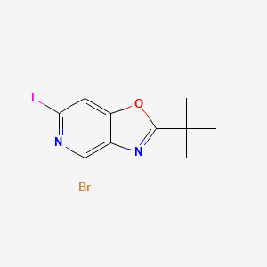 4-Bromo-2-(tert-butyl)-6-iodooxazolo[4,5-c]pyridine