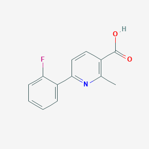 6-(2-Fluorophenyl)-2-methylnicotinic acid