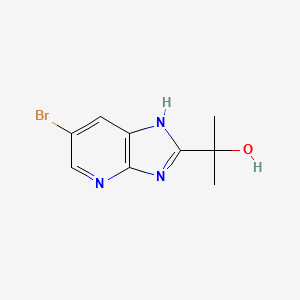 2-{6-bromo-1H-imidazo[4,5-b]pyridin-2-yl}propan-2-ol