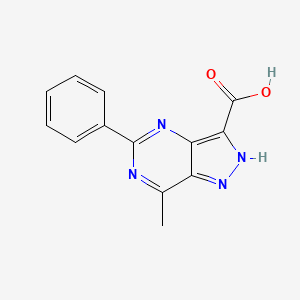 7-Methyl-5-phenyl-1H-pyrazolo[4,3-d]pyrimidine-3-carboxylic acid