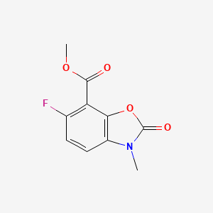 Methyl 6-fluoro-3-methyl-2-oxo-2,3-dihydrobenzo[d]oxazole-7-carboxylate