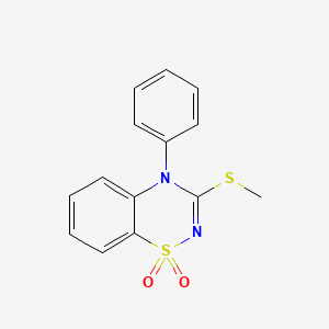 3-(Methylthio)-4-phenyl-4H-benzo[e][1,2,4]thiadiazine 1,1-dioxide