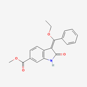 Methyl (E)-3-(ethoxy(phenyl)methylene)-2-oxoindoline-6-carboxylate