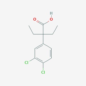 molecular formula C12H14Cl2O2 B1522780 2-(3,4-二氯苯基)-2-乙基丁酸 CAS No. 1178279-26-9