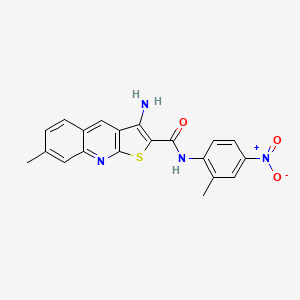 3-amino-7-methyl-N-(2-methyl-4-nitrophenyl)thieno[2,3-b]quinoline-2-carboxamide