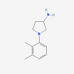 molecular formula C12H18N2 B15227839 1-(2,3-Dimethylphenyl)pyrrolidin-3-amine 