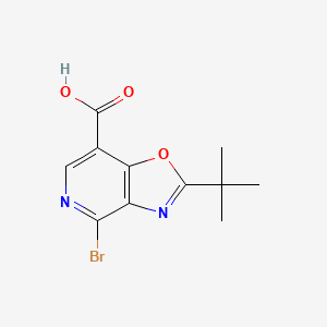 4-Bromo-2-(tert-butyl)oxazolo[4,5-c]pyridine-7-carboxylic acid