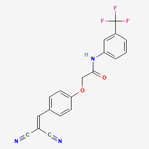 2-(4-(2,2-Dicyanovinyl)phenoxy)-N-(3-(trifluoromethyl)phenyl)acetamide