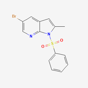 5-Bromo-2-methyl-1-(phenylsulfonyl)-1H-pyrrolo[2,3-b]pyridine