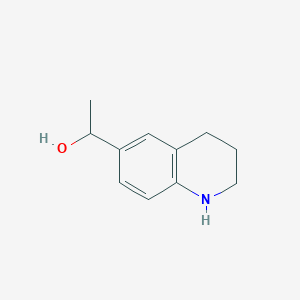 molecular formula C11H15NO B15227902 1-(1,2,3,4-Tetrahydroquinolin-6-yl)ethan-1-ol 