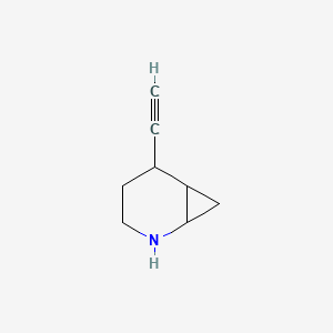 molecular formula C8H11N B15227906 5-Ethynyl-2-azabicyclo[4.1.0]heptane 