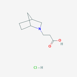 3-(2-Azabicyclo[2.2.1]hept-2-yl)propanoic acid hydrochloride