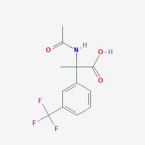 molecular formula C12H12F3NO3 B1522793 2-Acetamido-2-[3-(trifluoromethyl)phenyl]propanoic acid CAS No. 1251924-28-3