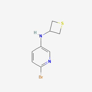 molecular formula C8H9BrN2S B15227936 6-Bromo-N-(thietan-3-yl)pyridin-3-amine 