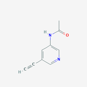 molecular formula C9H8N2O B15227939 N-(5-Ethynylpyridin-3-yl)acetamide 