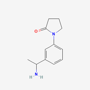 1-[3-(1-Aminoethyl)phenyl]pyrrolidin-2-one