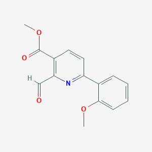 Methyl 2-formyl-6-(2-methoxyphenyl)nicotinate