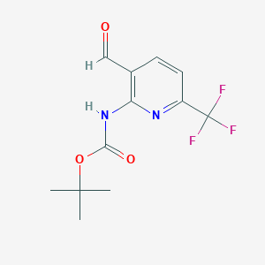 tert-Butyl (3-formyl-6-(trifluoromethyl)pyridin-2-yl)carbamate