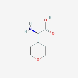 molecular formula C7H13NO3 B152280 (r)-2-氨基-2-(四氢-2h-吡喃-4-基)乙酸 CAS No. 475649-32-2