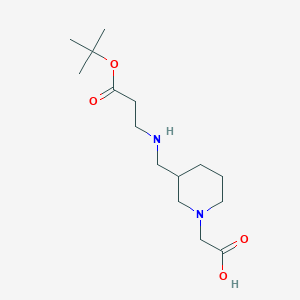 2-(3-(((3-(tert-Butoxy)-3-oxopropyl)amino)methyl)piperidin-1-yl)aceticacid