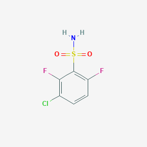 molecular formula C6H4ClF2NO2S B15228046 3-Chloro-2,6-difluorobenzenesulfonamide 