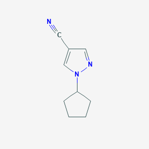 1-Cyclopentyl-1h-pyrazole-4-carbonitrile