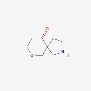 molecular formula C8H13NO2 B15228070 7-Oxa-2-azaspiro[4.5]decan-10-one 