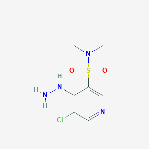 5-Chloro-N-ethyl-4-hydrazinyl-N-methylpyridine-3-sulfonamide