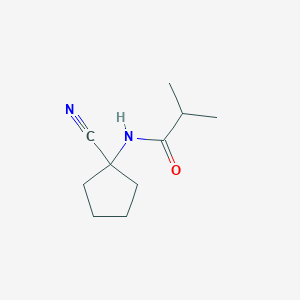 molecular formula C10H16N2O B1522809 N-(1-cyanocyclopentyl)-2-methylpropanamide CAS No. 1250062-02-2