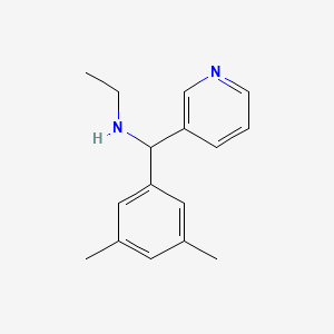 [(3,5-Dimethylphenyl)(pyridin-3-yl)methyl](ethyl)amine
